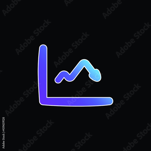 Arrows blue gradient vector icon