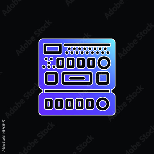 Analytics blue gradient vector icon