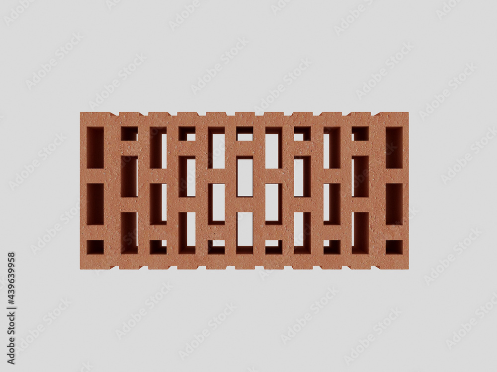 Perforated brick and brick wall Perforated brick and brick wall