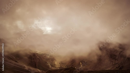 Timelapse of valley in high himalaya photo