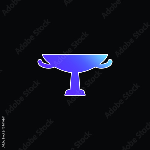 Amphora blue gradient vector icon