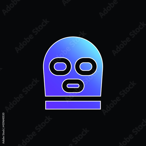 Balaclava blue gradient vector icon