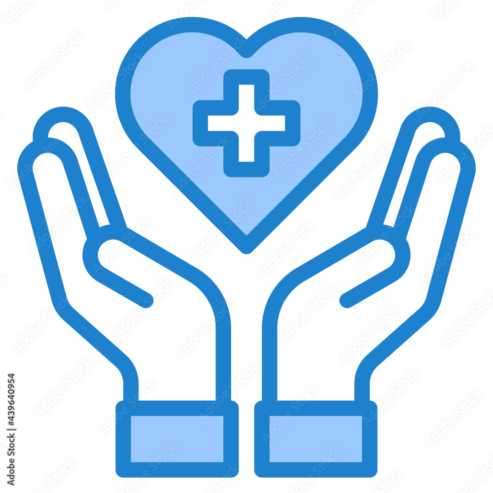 healthcare blue style icon