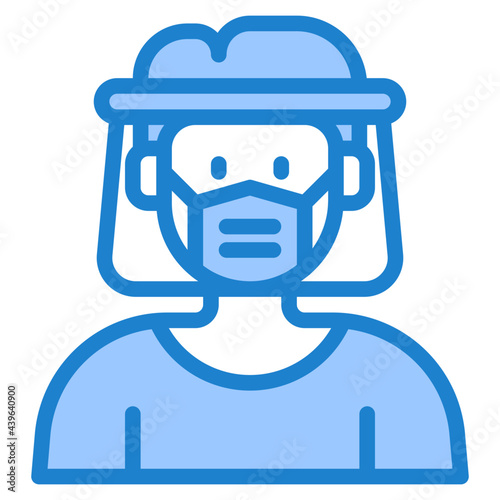 facemask blue style icon