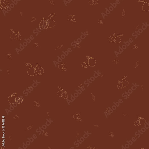 light pattern with apples