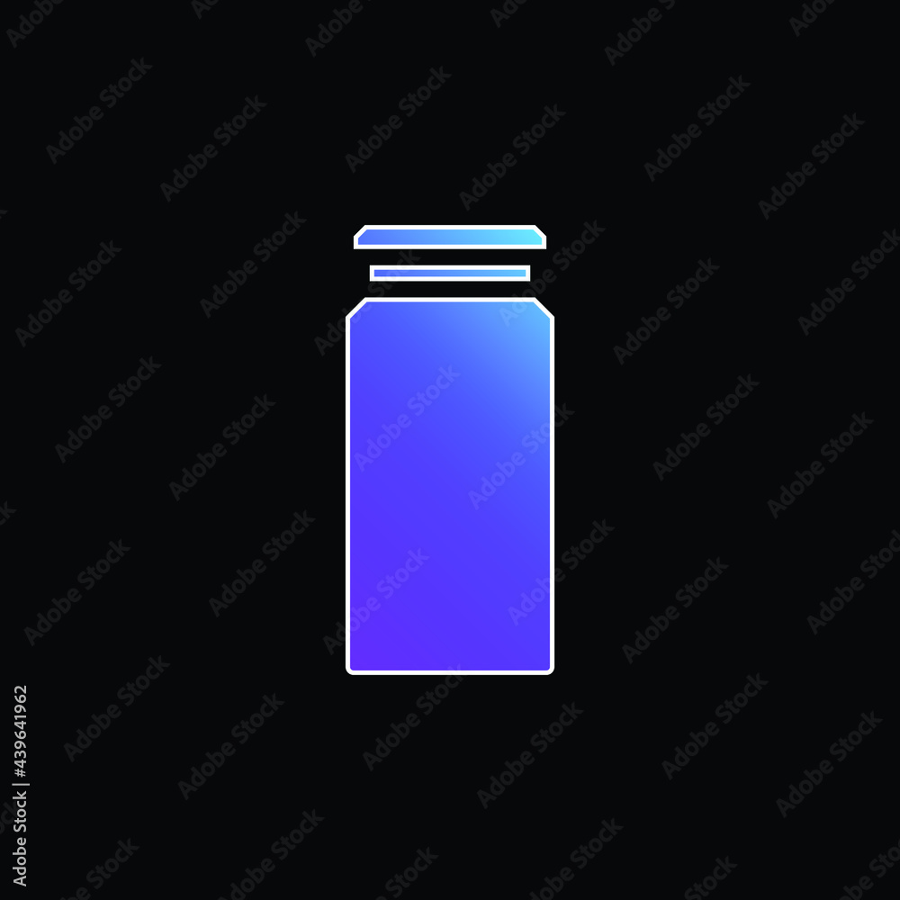 Bottle blue gradient vector icon