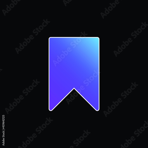 Free Download Bookmark blue gradient vector icon - GFXLoad