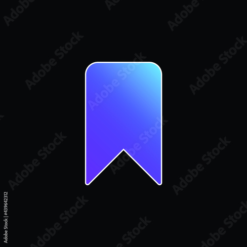 Free Download Bookmark blue gradient vector icon - GFXLoad