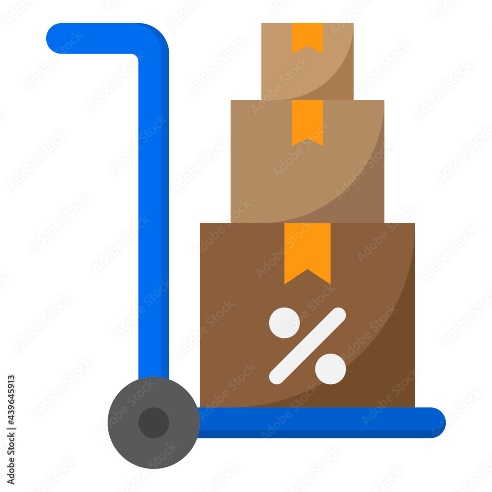 delivery flat style icon