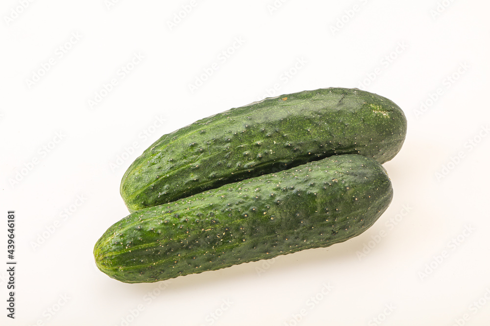 Ripe organic natural green cucumber Ripe organic natural green cucumber