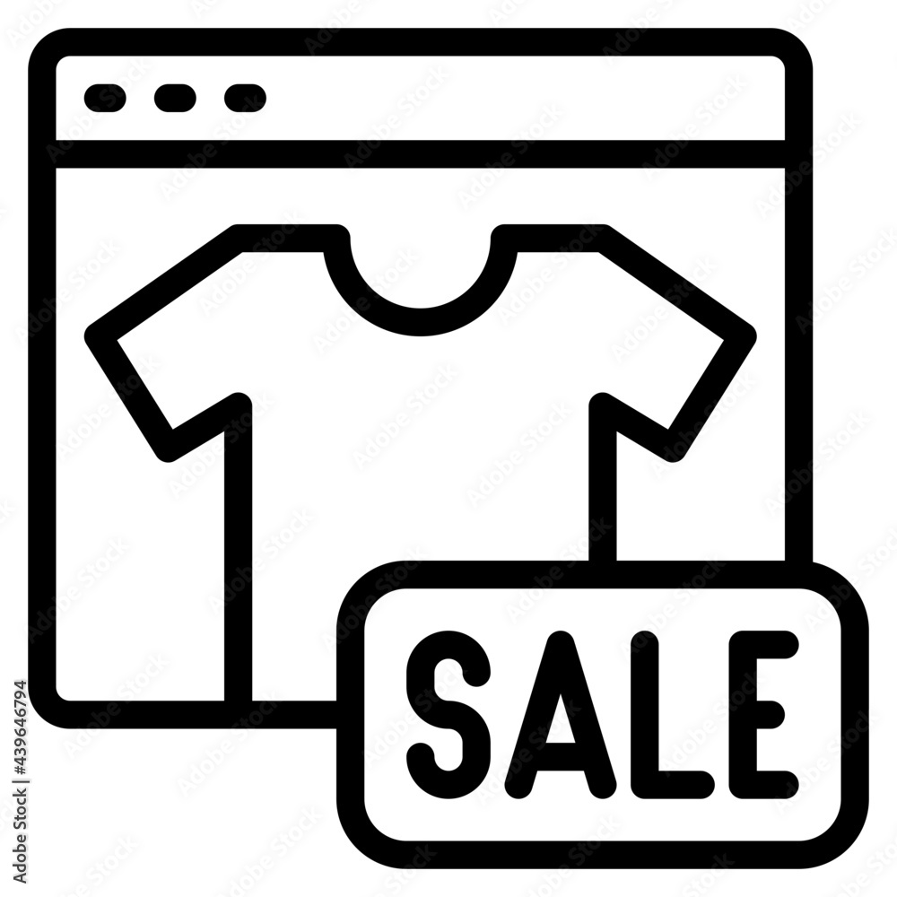 sale outline style icon sale outline style icon