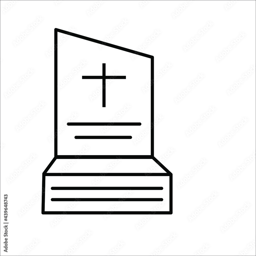 gravestone icons symbol vector elements for infographic web gravestone icons symbol vector elements for infographic web