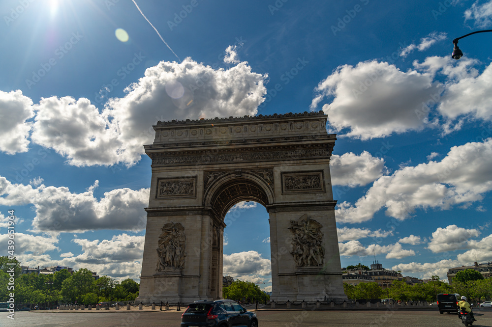 Arc de Triomphe, Paris, France. One of Paris many landmarks