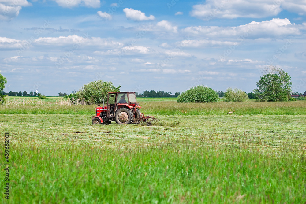 tractor in field tractor in field