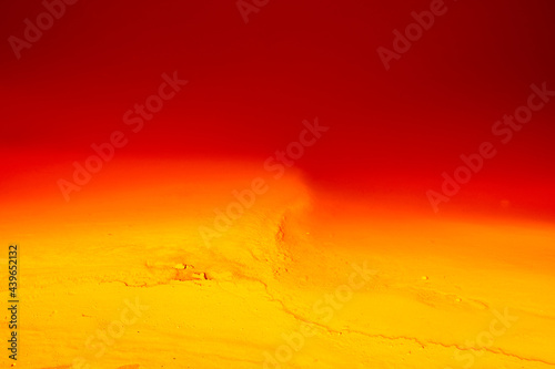 Abstract background of river with red and orange water photo