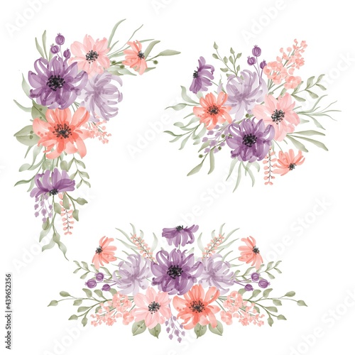 beautiful flower spring arrangement set