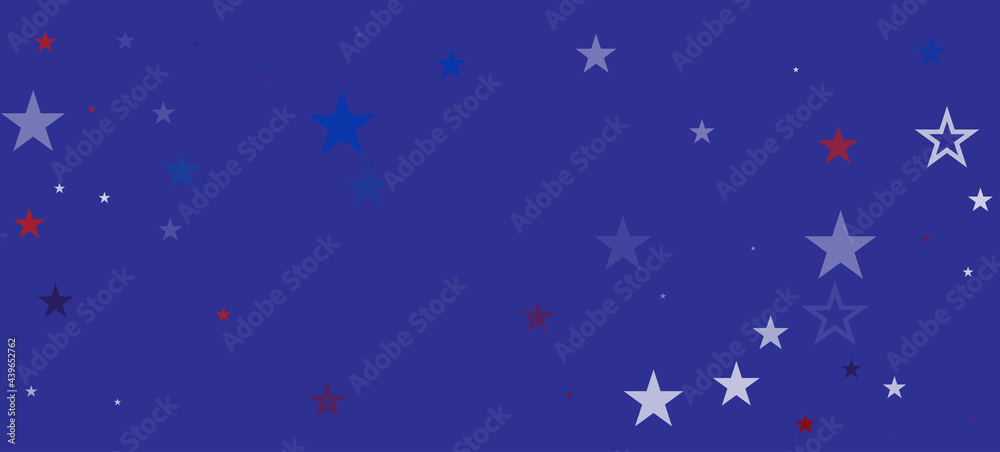 National American Stars Vector Background. USA 4th of July Independence Labor 11th of November President's Veteran's Memorial Day
