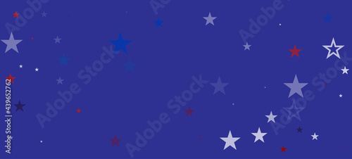 National American Stars Vector Background. USA 4th of July Independence Labor 11th of November President's Veteran's Memorial Day