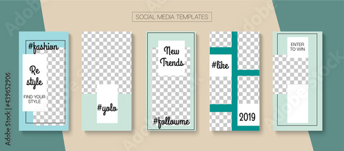 Mobile Stories Vector Collection.