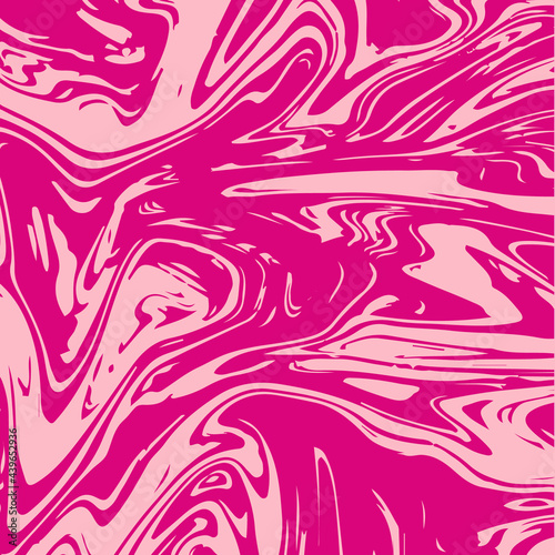 Fototapeta Naklejka Na Ścianę i Meble -  Marble Texture Vector Pink Liquid Paint Background. Fluid Paint Suminagashi Modern Pattern for Ice Cream, Cosmetics Ads, Stone Granite Design. Hipster Stone Marble Texture, Cool Neon Painting Splashes