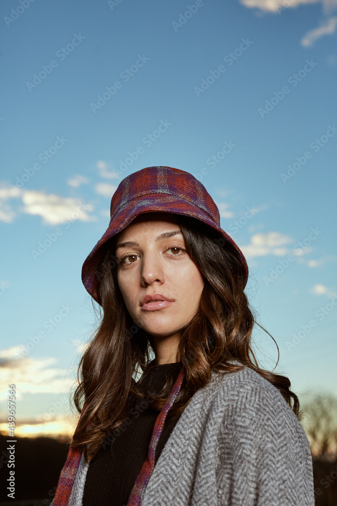 Portrait Of A Woman Looking Directly At The Camera Portrait Of A Woman Looking Directly At The Camera