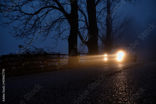 Car Parked In The Forest