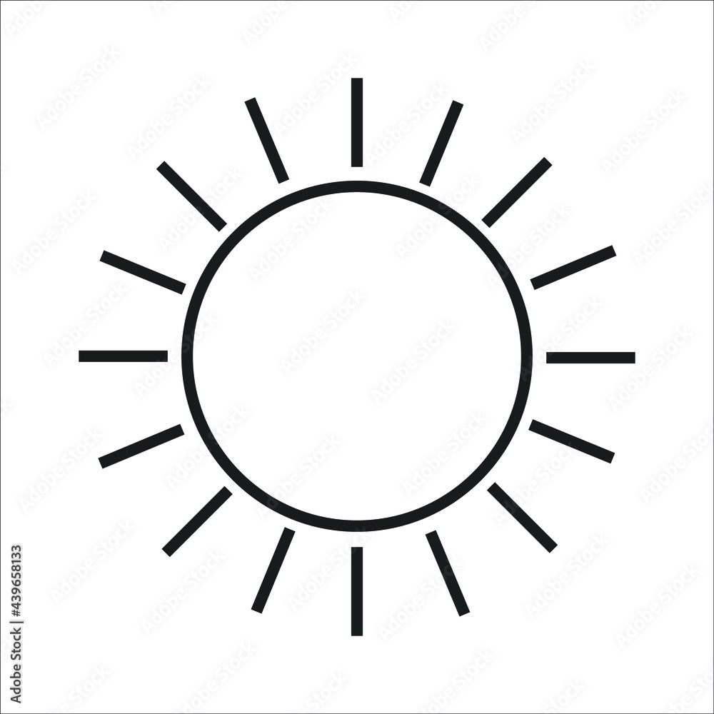 sun icons symbol vector elements for infographic web