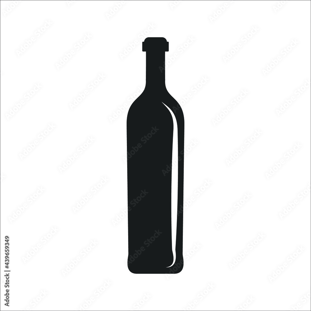 Wine bottle icons symbol vector elements for infographic web Wine bottle icons symbol vector elements for infographic web