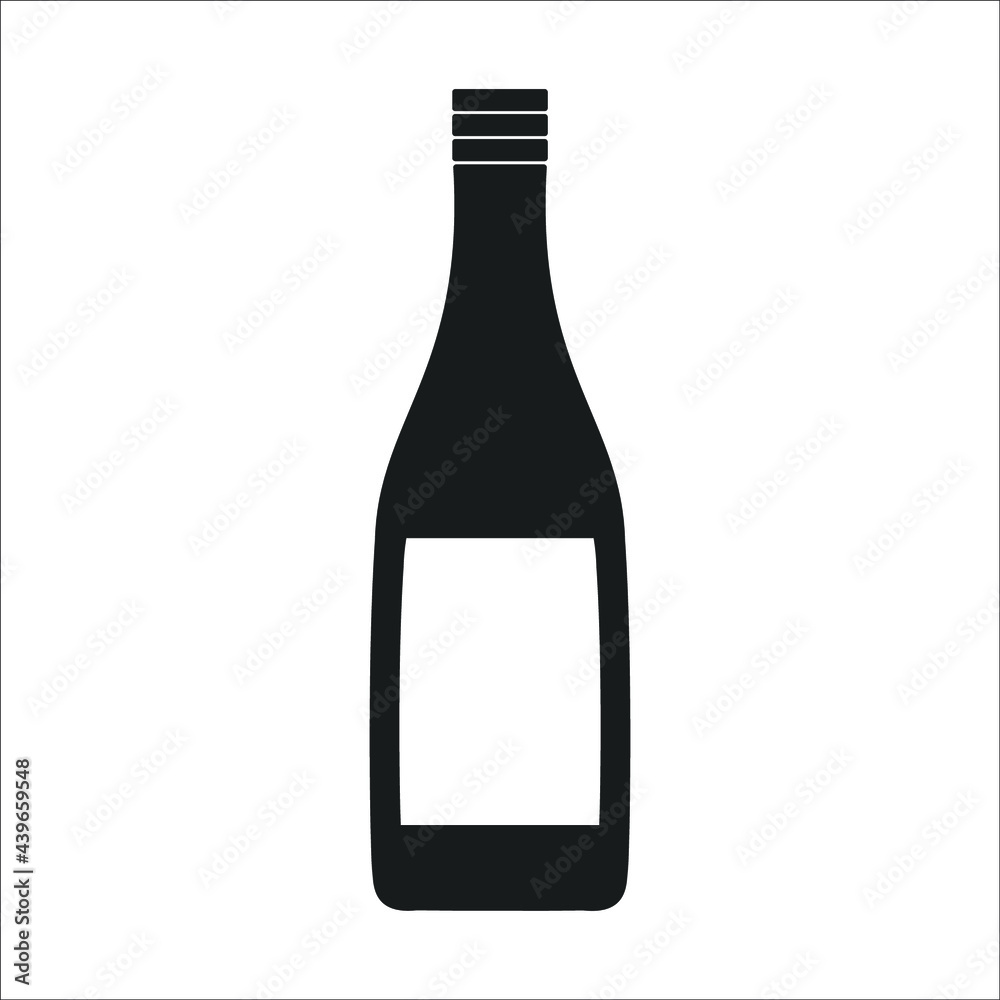 Wine bottle icons symbol vector elements for infographic web Wine bottle icons symbol vector elements for infographic web