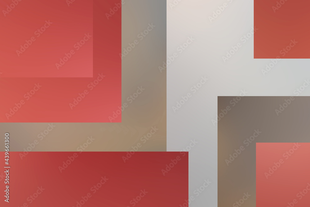 Geometric abstraction patterns squares lines red and gray colors