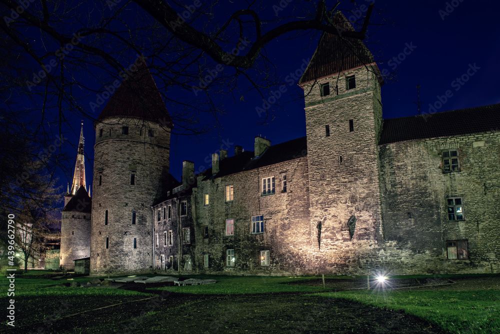 Tallinn view at night