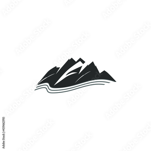 rocky mountain vector illustration