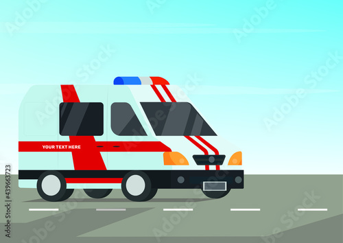 Ambulance car illustration