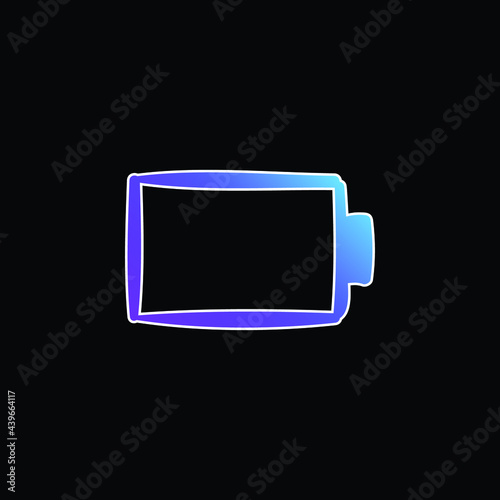 Battery blue gradient vector icon