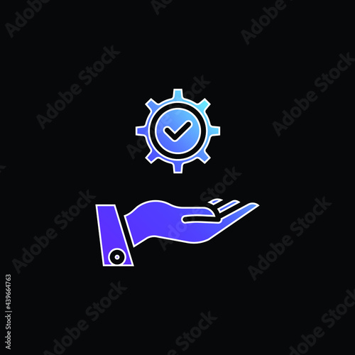Application blue gradient vector icon