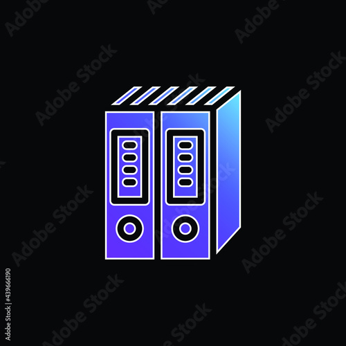 Archives blue gradient vector icon