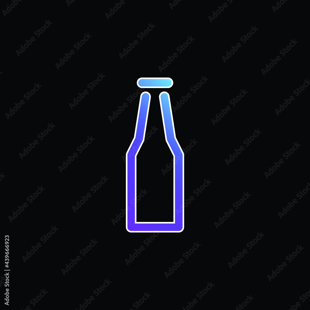 Bottle blue gradient vector icon Bottle blue gradient vector icon
