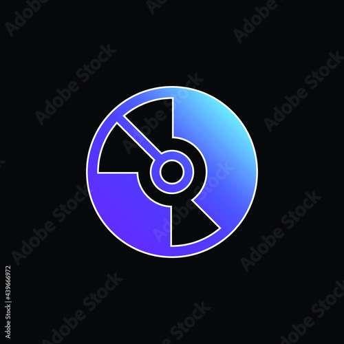 Big DVD blue gradient vector icon