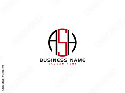 Letter ASH Logo Icon Vector Image Design For All Business