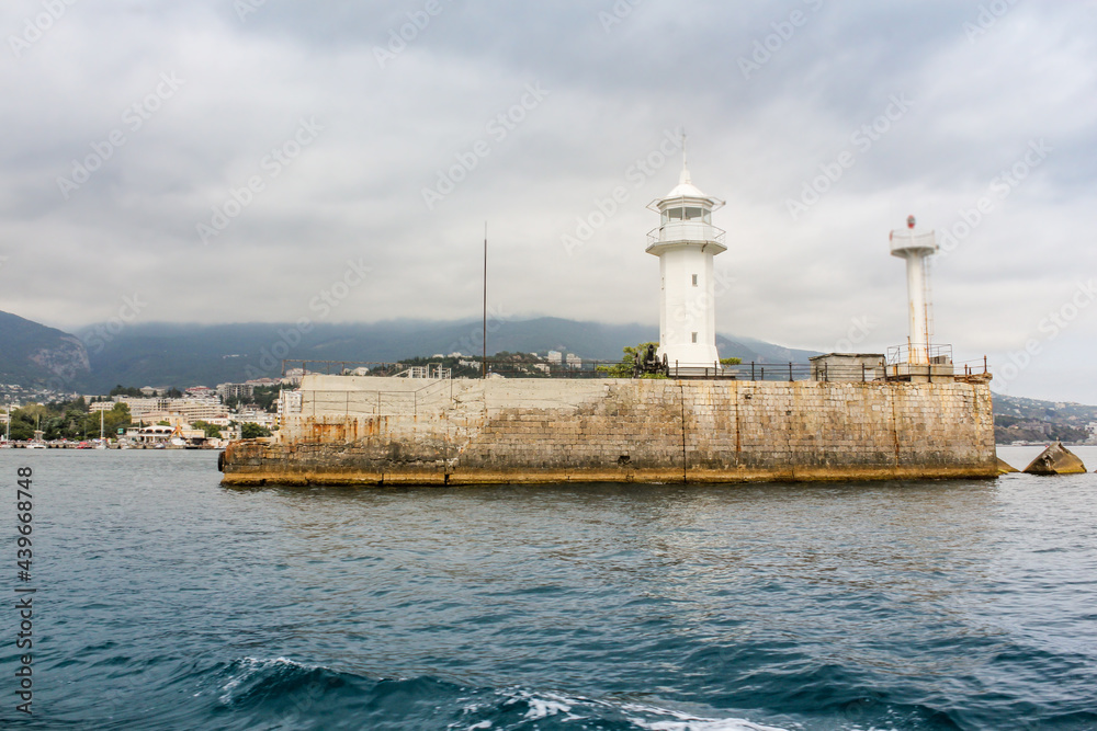 Bypassing the Yalta lighthouse.