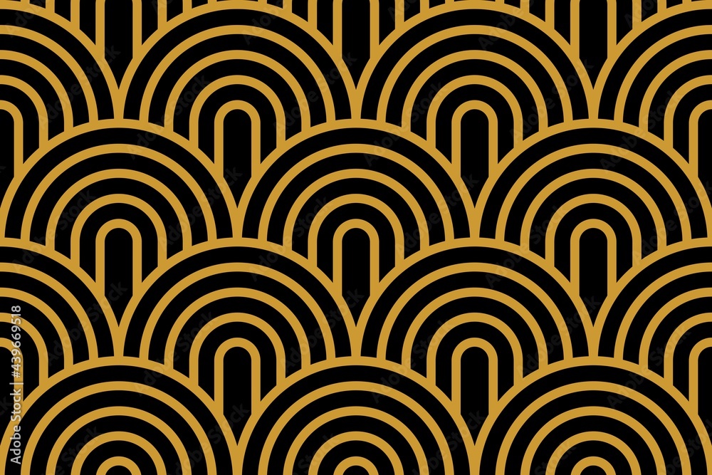 Seamless Art Deco pattern. Template for fabric or wrapping. Modern textile. Geometric design. Background. Wallpapers. Luxury 3D tiles for design interior. Seamless Art Deco pattern. Template for fabric or wrapping. Modern textile. Geometric design. Background. Wallpapers. Luxury 3D tiles for design interior.