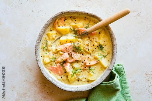 seafood potato soup photo