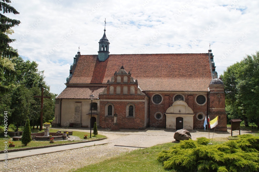 gothic-renaissance church of the Exaltation of the Holy Cross From the mid-16th century in Zakroczym, Poland