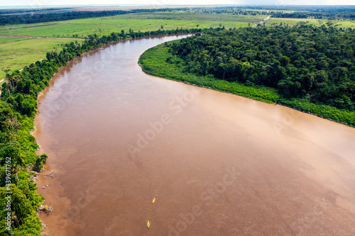 Amazonas Kayak aerial view photo