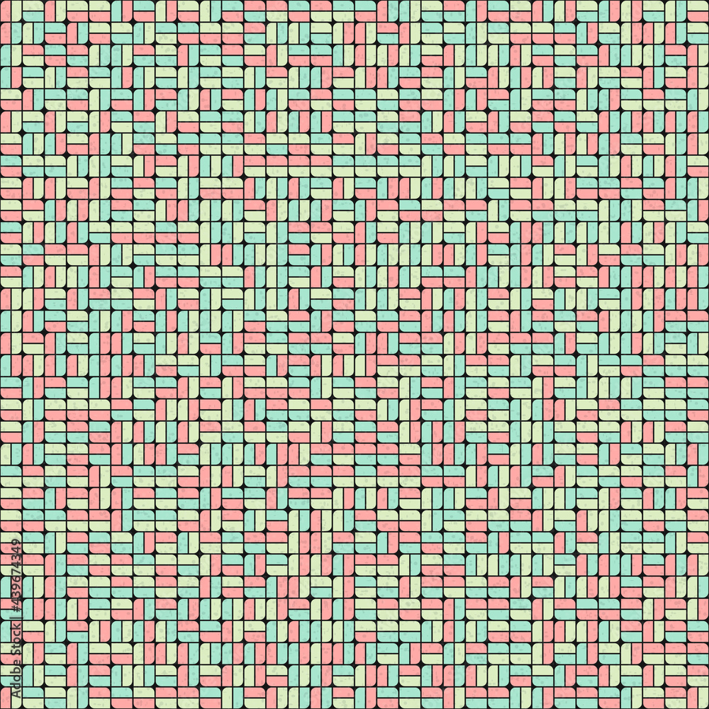 Fototapeta premium Abstract Geometric Pattern generative computational art illustration