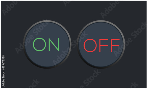 ON OFF elegant button vectors.new On-off vectors icon.