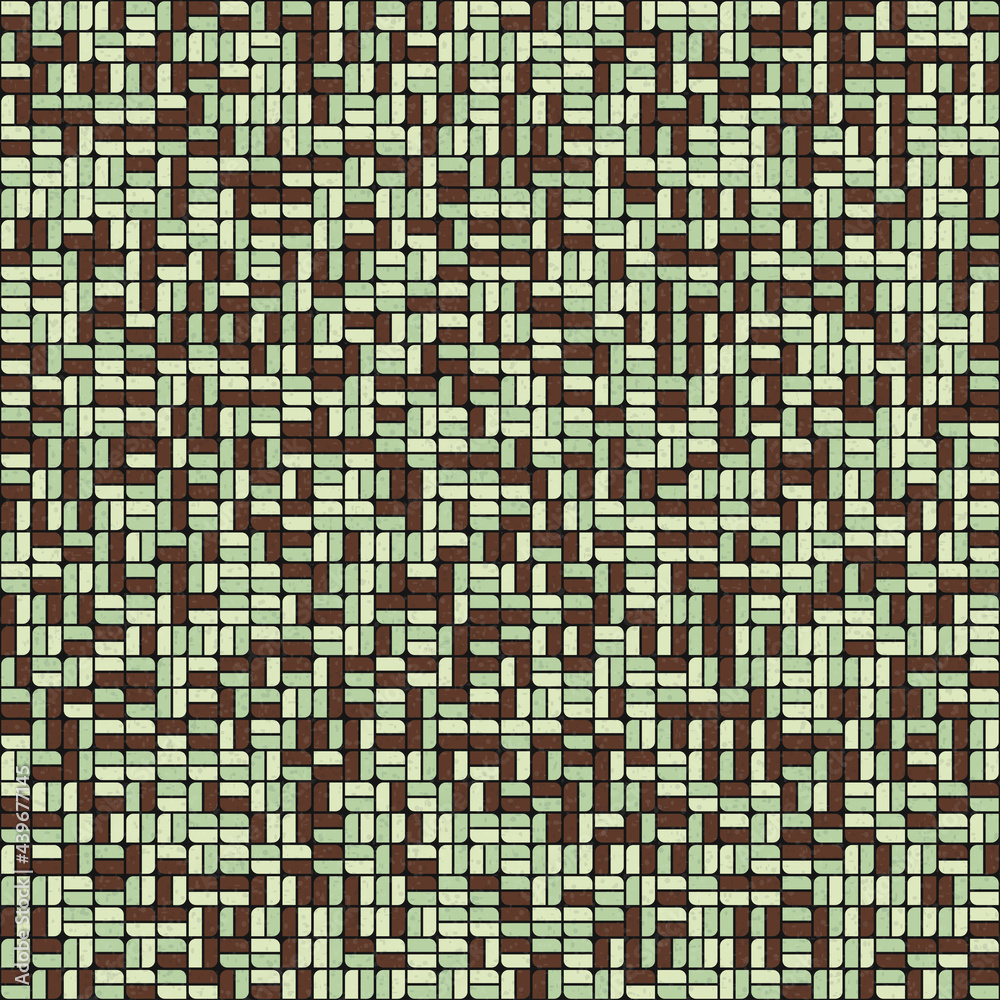 Fototapeta premium Abstract Geometric Pattern generative computational art illustration