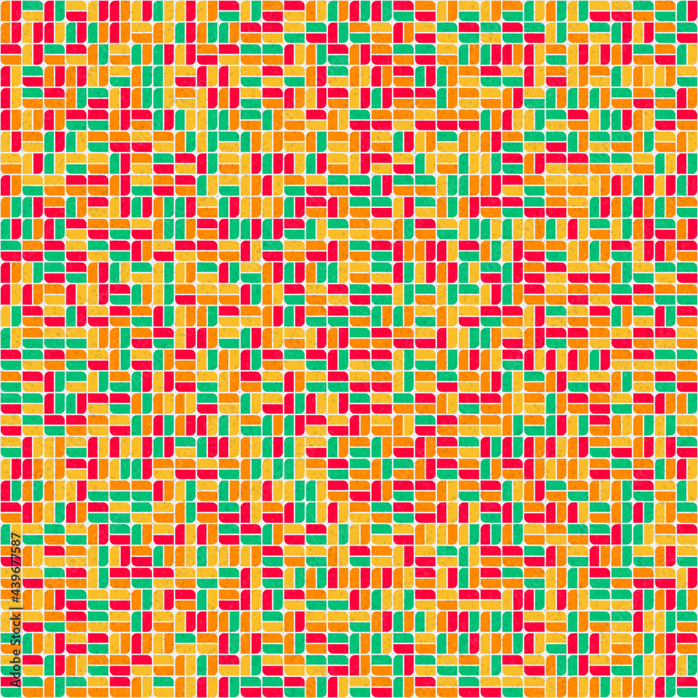 Fototapeta premium Abstract Geometric Pattern generative computational art illustration