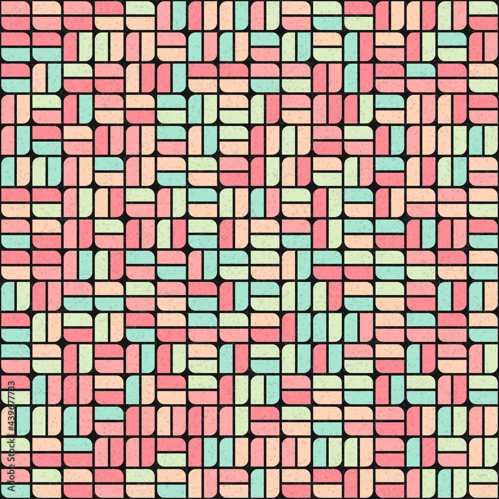 Fototapeta premium Abstract Geometric Pattern generative computational art illustration