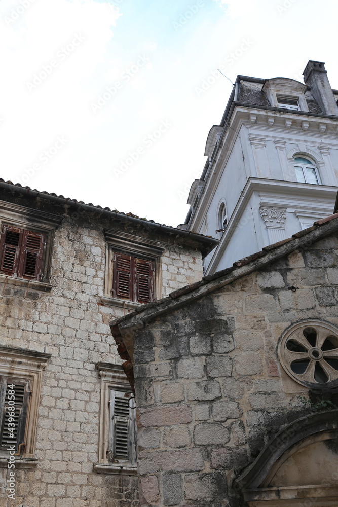 street landscape of old Kotor, Montenegro